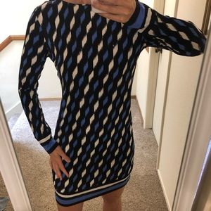 Michael Kors dress S black/blue long sleeve